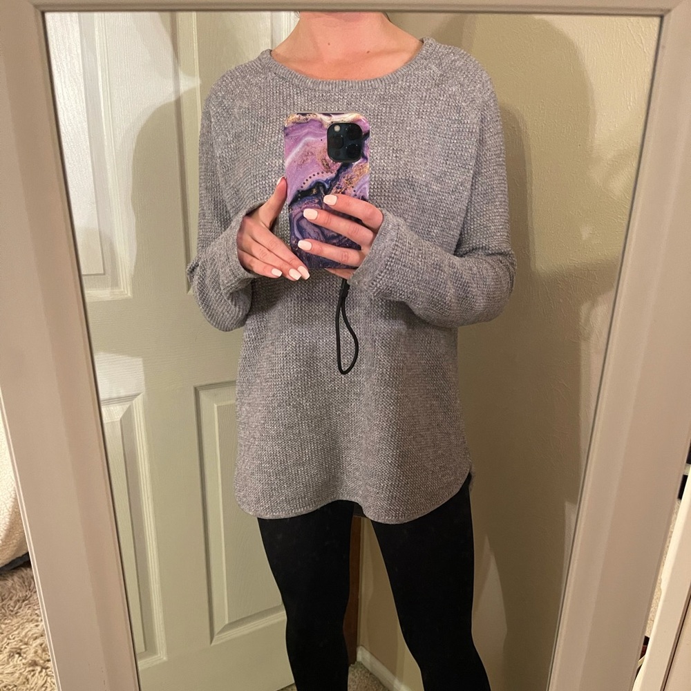 Sweet Romeo Long Sweater with Thumbholes